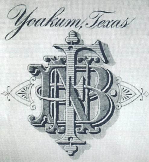 Yoakum national bank of texas crest