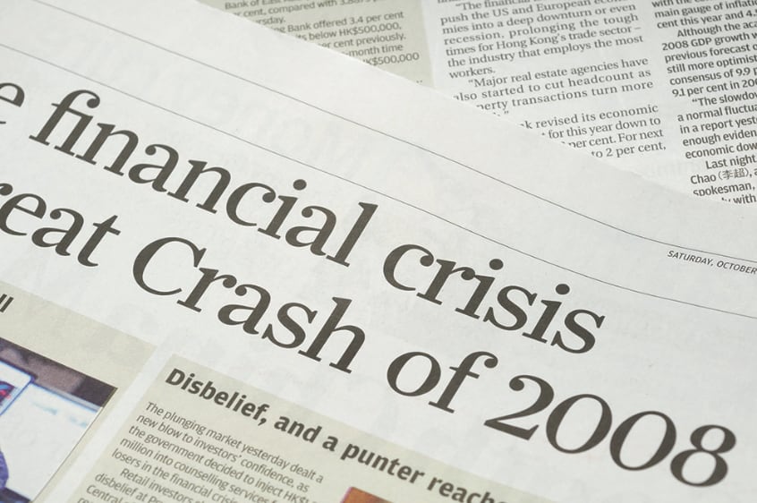 Financial crisis crash of 2008
